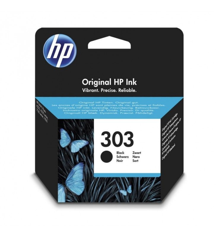 CARTUCHO NEGRO HP Nº303 - 200 PÁGINAS APROX. - COMPATIBLE SEGÚN ESPECIFICACIONES