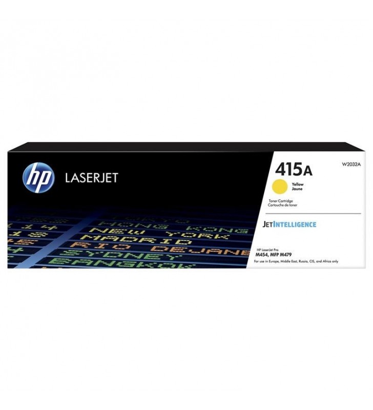 TONER AMARILLO HP W2032A - JETINTELLIGENCE - Nº 415A - 2100 PÁGINAS - COMPATIBLE SEGÚN ESPECIFICACIONES