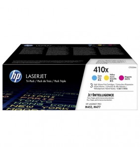 PACK 3 UNIDADES TONER HP Nº410X - CIAN - MAGENTA - AMARILLO - JETINTELLIGENCE - COMPATIBLE CON LASERJET PRO M452 / M477