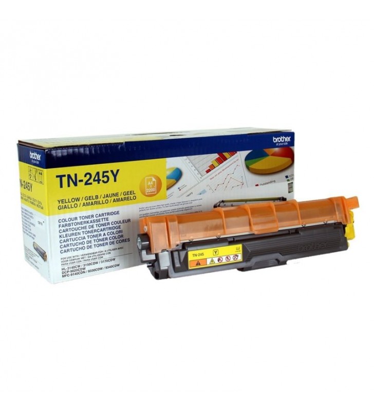 TONER AMARILLO BROTHER TN245Y - 2200 PAG - COMPATIBLE SEGÚN ESPECIFICACIONES