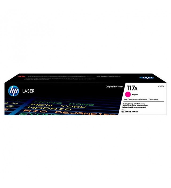TONER MAGENTA HP W2073A - Nº117A - 700 PÁGINAS - COMPATIBLE SEGÚN ESPECIFICACIONES