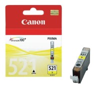 CARTUCHO DE TINTA AMARILLO CANON CLI-521Y - COMPATIBLE SEGUN ESPECIFICACIONES
