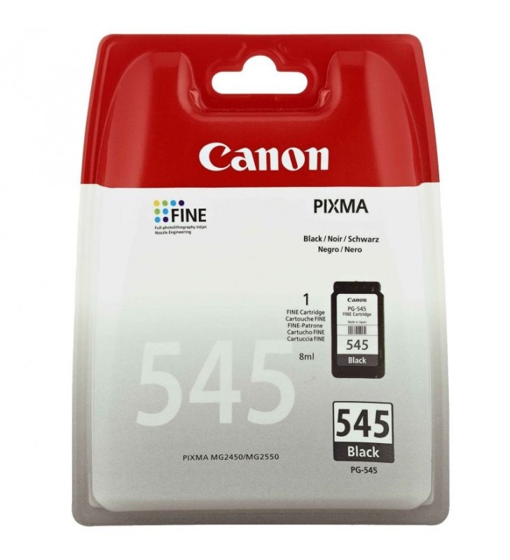 CARTUCHO DE TINTA NEGRO CANON PG-545 8ML COMPATIBLE CON PIXMA MG2450