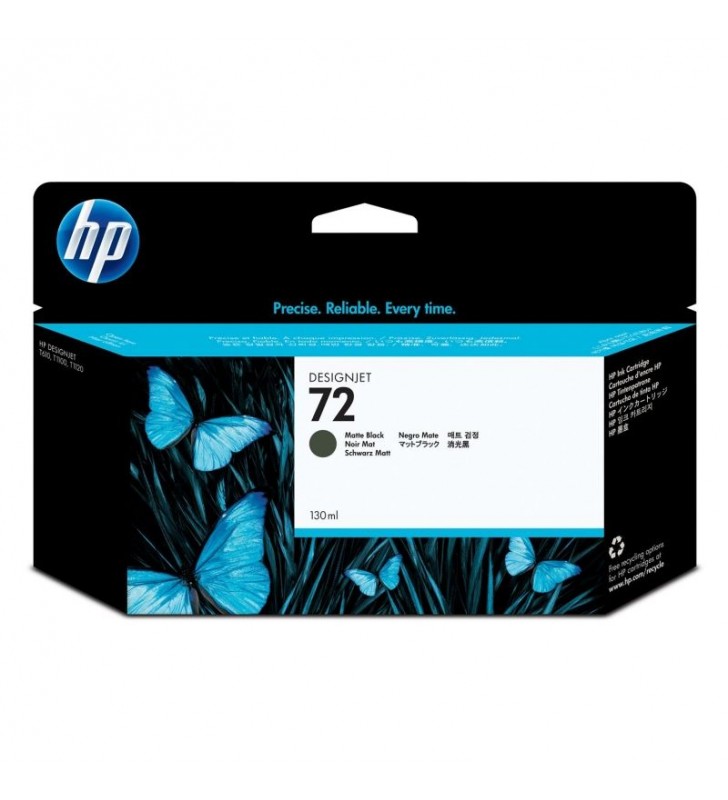 CARTUCHO NEGRO MATE HP Nº72 130ML PARA DESIGNJET T1100/T1100PS/T610