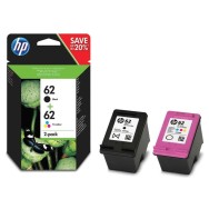 MULTIPACK 2 CARTUCHOS HP - 1X Nº62 NEGRO - 1X Nº62 TRICOLOR - COMPATIBLE CON ENVY 5540/5544/5640/5642/5644/5646/5660/7640 OFFICE