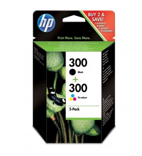 MULTIPACK 2 CARTUCHOS HP - 1 X Nº300 NEGRO + 1 X Nº300 COLOR