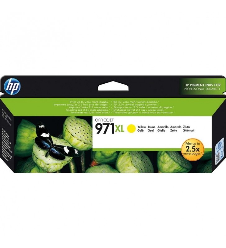 CARTUCHO AMARILLO HP Nº971XL PARA HP OFFICEJET PRO X476DW / X576DW / X551DW