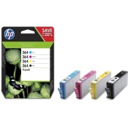 MULTIPACK 4 CARTUCHOS HP - Nº364 NEGRO + Nº364 MAGENTA + Nº364 CIAN + Nº364 AMARILLO