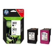MULTIPACK 2 CARTUCHOS HP 302 - 1X Nº302 NEGRO - 1X Nº302 TRICOLOR - COMPATIBLE CON DESKJET 1110/2130/2132/2134/3630 / OFFICEJET 