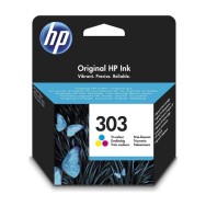 CARTUCHO TRICOLOR HP Nº303 - 165 PÁGINAS APROX. - COMPATIBLE SEGÚN ESPECIFICACIONES
