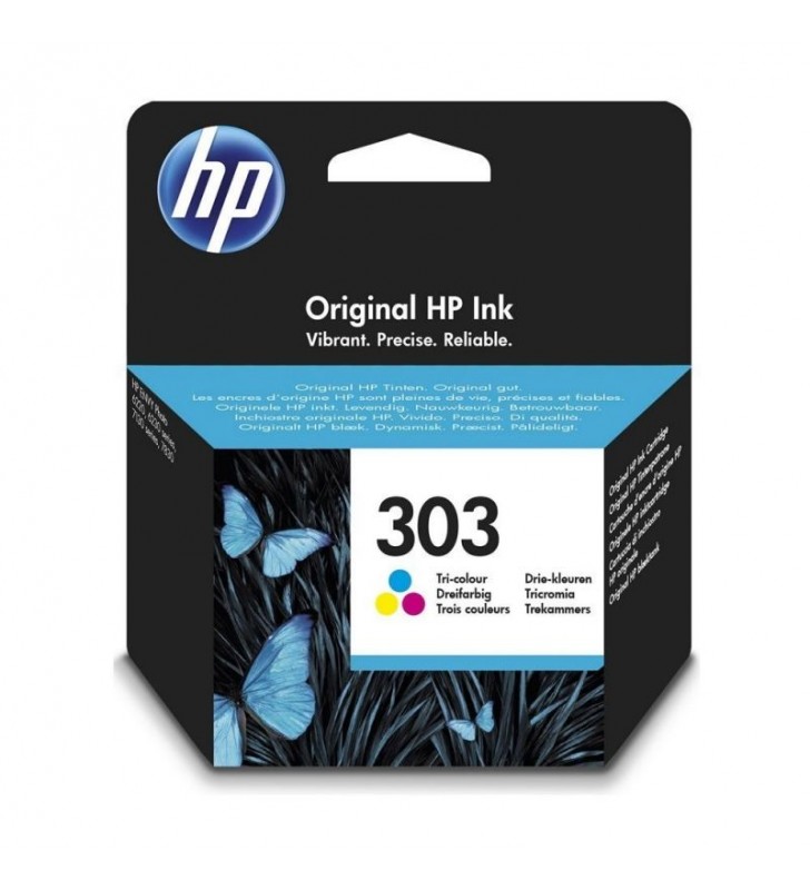 CARTUCHO TRICOLOR HP Nº303 - 165 PÁGINAS APROX. - COMPATIBLE SEGÚN ESPECIFICACIONES