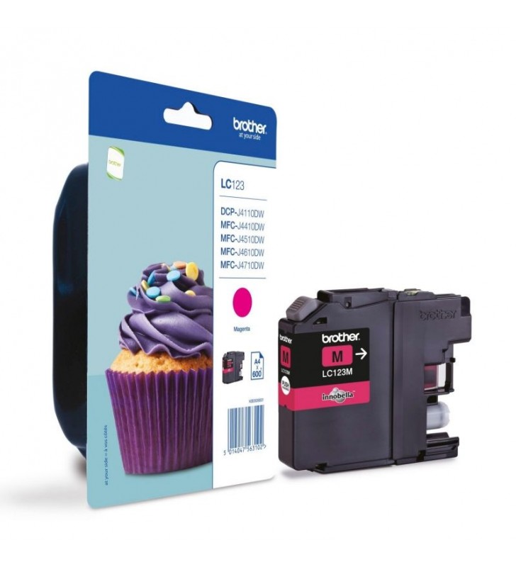 CARTUCHO TINTA BROTHER LC-123 MAGENTA