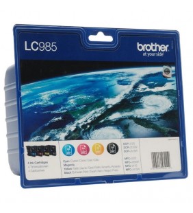 CARTUCHO TINTA BROTHER LC-985 VALUE PACK NEGRO/COLOR