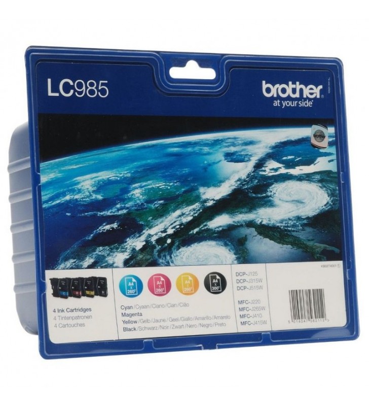 CARTUCHO TINTA BROTHER LC-985 VALUE PACK NEGRO/COLOR