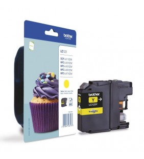 CARTUCHO TINTA BROTHER LC-123 AMARILLO