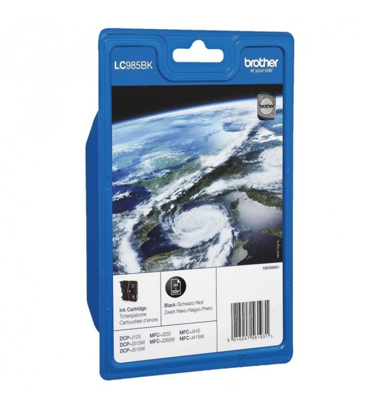 CARTUCHO TINTA BROTHER LC-985 V2 300 PÁGINAS NEGRO