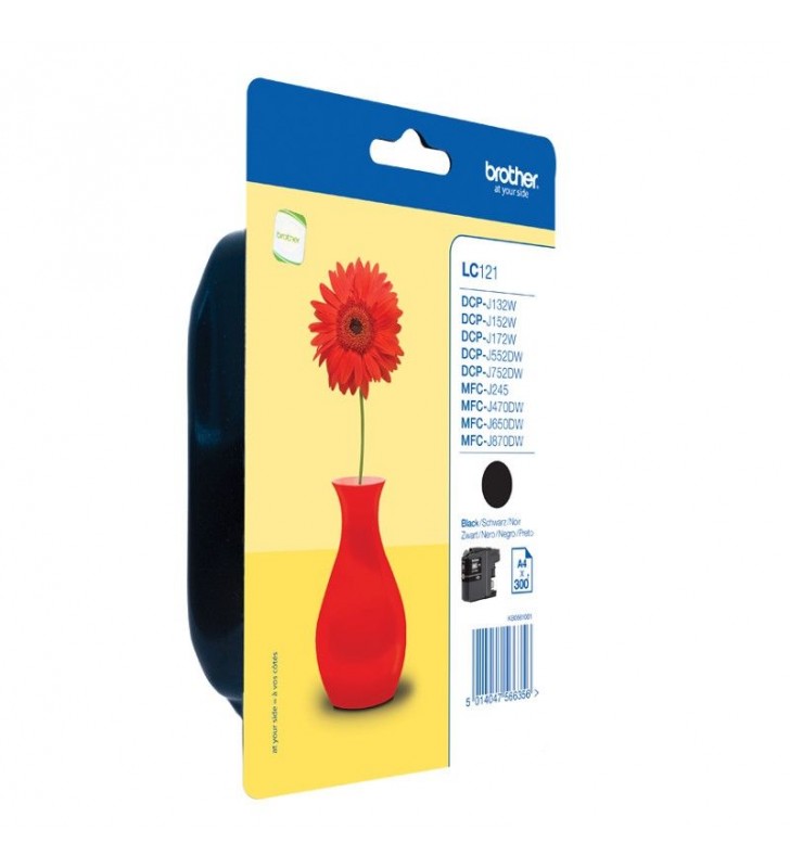 CARTUCHO TINTA BROTHER LC-121 300 PÁGINAS NEGRO