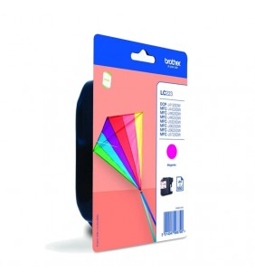 CARTUCHO DE TINTA MAGENTA BROTHER LC223MBP - APROX. 550 PÁGINAS - COMPATIBLE SEGÚN ESPECIFICACIONES