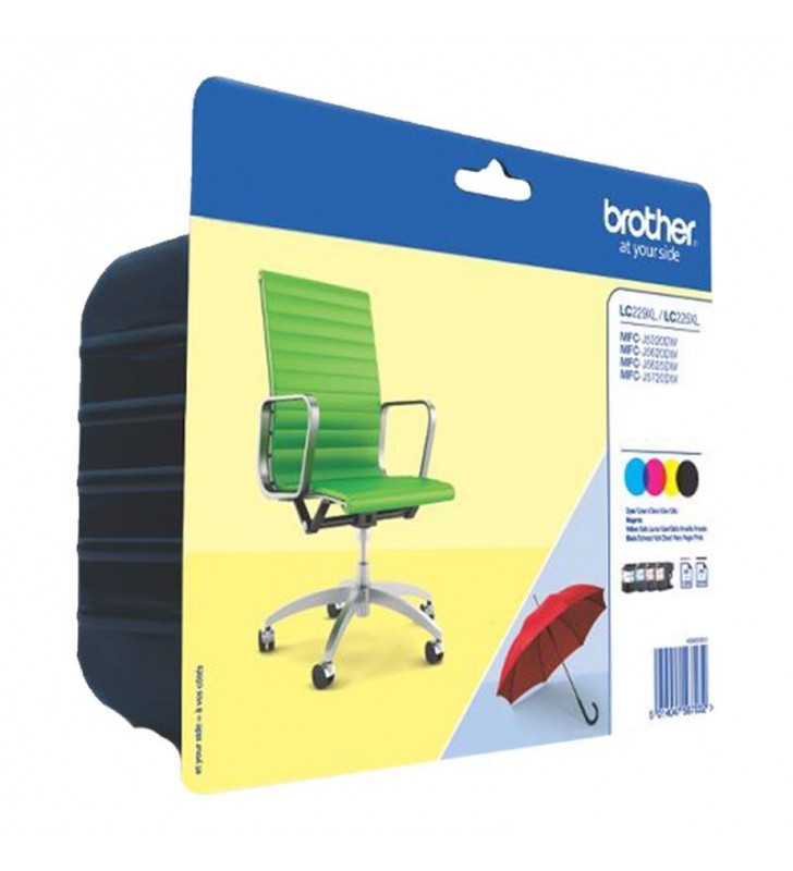 MULTIPACK 4 CARTUCHOS BROTHER LC229XL/LC225XL - NEGRO - CIAN - MAGENTA - AMARILLO - COMPATIBLE MFC-J5320DW/ MFC-J5620DW/ MFC-J57