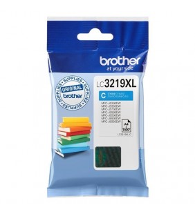 CARTUCHO DE TINTA CIAN BROTHER LC3219XLC - HASTA 1500PAG - COMPATIBLE SEGÚN ESPECIFICACIONES