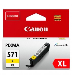 CARTUCHO DE TINTA AMARILLO CANON CLI-571XL - 11ML - COMPATIBLE SEGÚN ESPECIFICACIONES