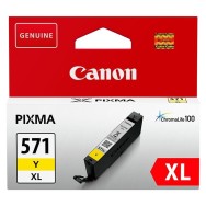 CARTUCHO DE TINTA AMARILLO CANON CLI-571XL - 11ML - COMPATIBLE SEGÚN ESPECIFICACIONES