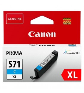 CARTUCHO DE TINTA CIAN CANON CLI-571XL - 11ML - COMPATIBLE SEGÚN ESPECIFICACIONES