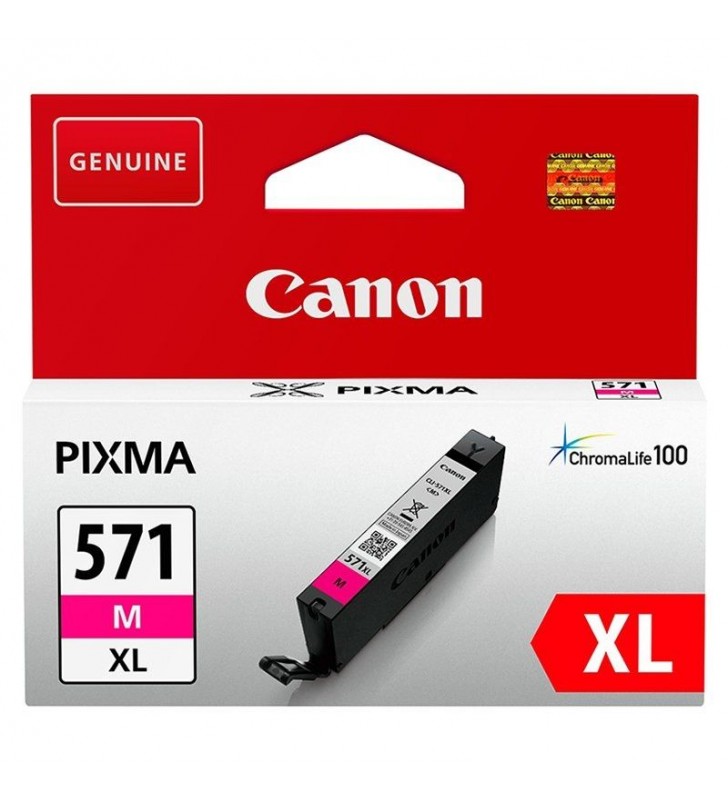 CARTUCHO DE TINTA MAGENTA CANON CLI-571XL - 11ML - COMPATIBLE SEGÚN ESPECIFICACIONES