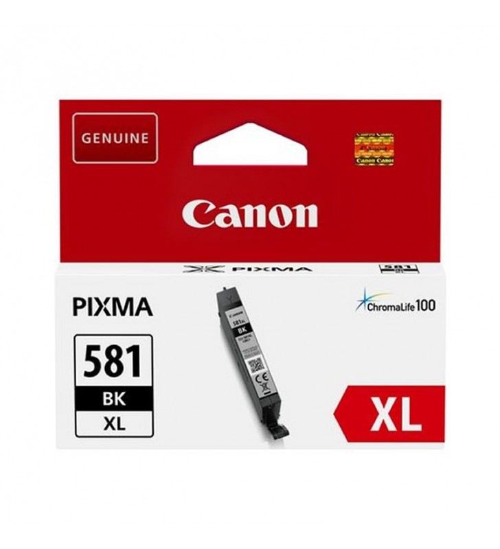 CARTUCHO TINTA NEGRA CANON CLI-581BKXL - 8.3ML - COMPATIBLE SEGÚN ESPECIFICACIONES