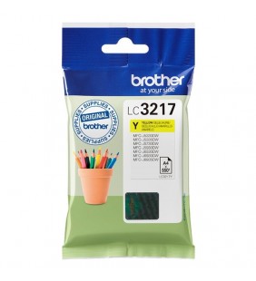 CARTUCHO DE TINTA AMARILLO BROTHER LC3217Y - APROX. 550 PÁGINAS - COMPATIBLE SEGÚN ESPECIFICACIONES