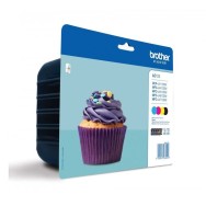 PACK 4 CARTUCHOS BROTHER LC123 - NEGRO - CIAN - MAGENTA - AMARILLO - COMPATIBLE SEGUN ESPECIFICACIONES