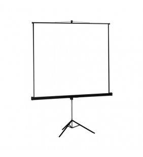PANTALLA DE PROYECCION TRÍPODE APPROX 200X200 ALTA CALIDAD TELA BLANCO MATE BORDES NEGROS 3CM