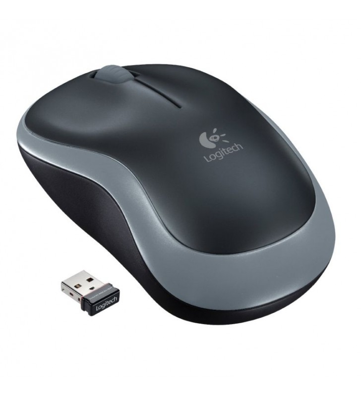 RATÓN INALÁMBRICO  LOGITECH M185 GRIS NANO RECEPTOR USB 910-002235