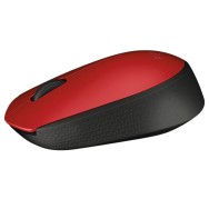 RATÓN INALÁMBRICO LOGITECH M171 ROJO - 2.4GHz - NANO RECEPTOR USB - DISEÑO AMBIDIESTRO - 1xAA