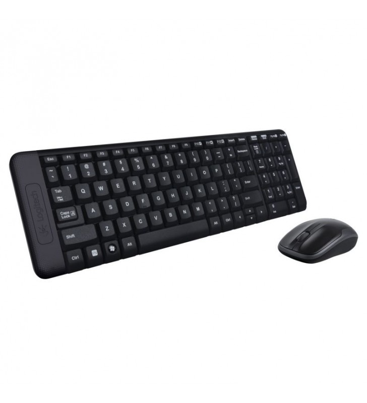 TECLADO Y RATÓN INALÁMBRICO LOGITECH MK220 2.4GHZ ALCANCE 10M USB NEGRO