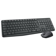 TECLADO Y RATÓN INALÁMBRICOS LOGITECH MK235 - 2.4GHz - ALCANCE 10 METROS -  NANO RECEPTOR USB - TECLADO 2xAAA - RATÓN 1xAA - ESP