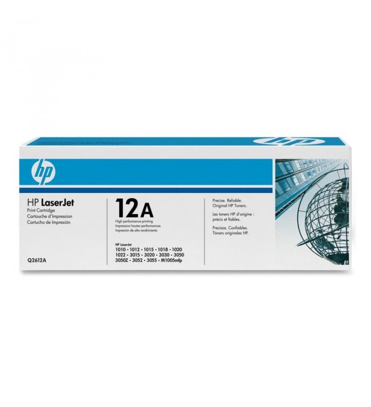 TONER HP Q2612AD Nº12D NEGRO 2000 PÁGINAS 2 UNIDADES 1012 / 1018 / 1020 / 1022 / 1022N / 1022NW / 3050 / 3052 / 3055 / M1319F / 