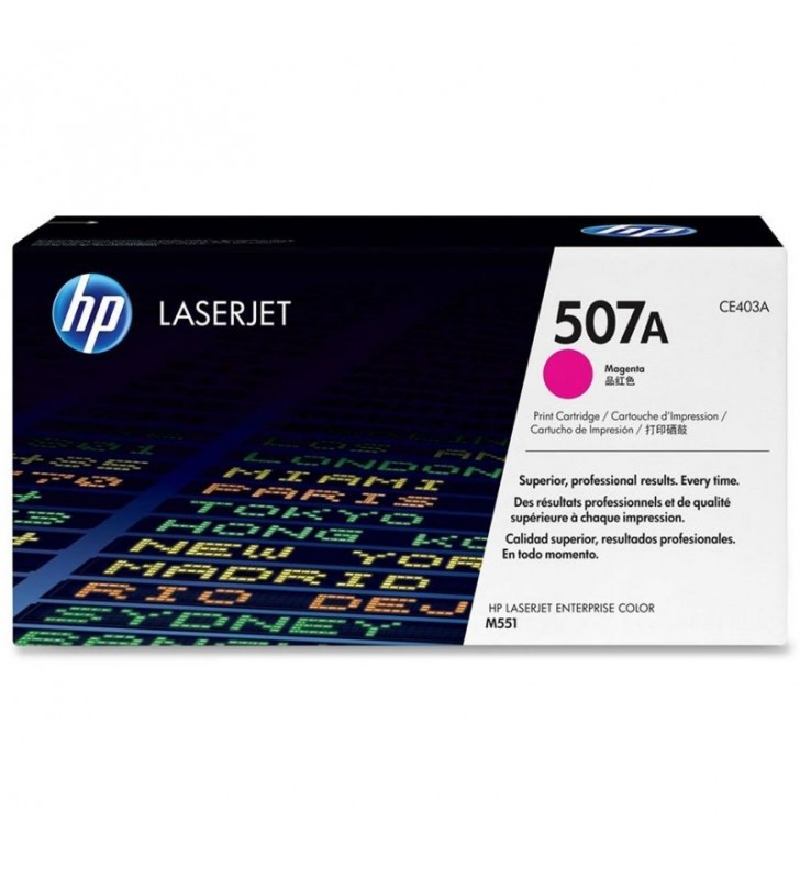 TONER MAGENTA HP Nº507A PARA HP M551DN/M551N/M551XH 6000 PÁGINAS