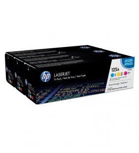 PACK TONER COLOR HP Nº125A - CIAN - MAGENTA - AMARILLO - 1400 PAG POR TONER - COMPATIBLES CON LASERJET CP1215/N / CP1515N / CP15