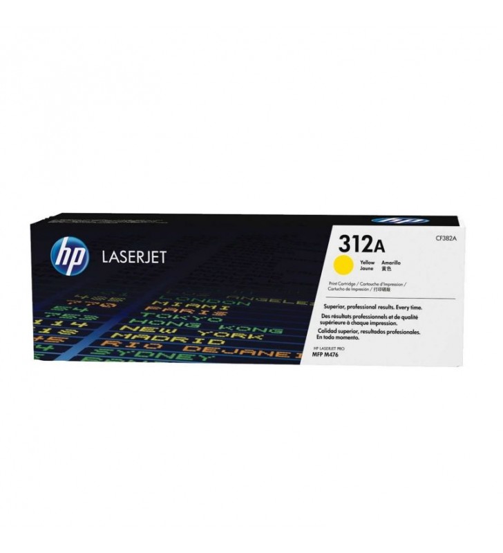 TONER AMARILLO HP Nº312A PARA COLOR LASERJET PRO 476NW / M476DN / M476DW - 2700 PÁGINAS