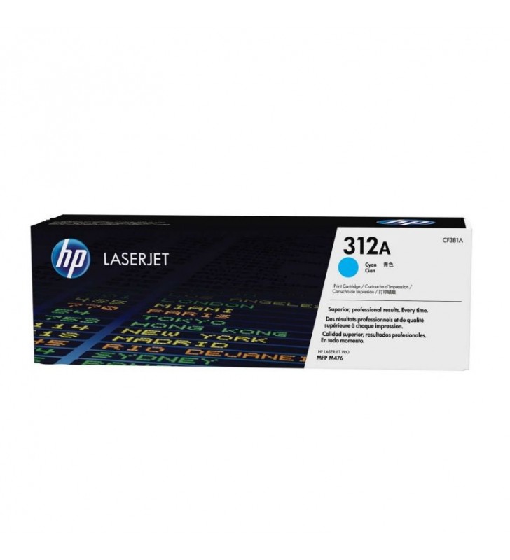 TONER CIAN HP Nº312A PARA COLOR LASERJET PRO 476NW / M476DN / M476DW - 2700 PÁGINAS