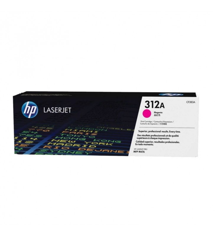 TONER MAGENTA HP Nº312A PARA COLOR LASERJET PRO 476NW / M476DN / M476DW - 2700 PÁGINAS