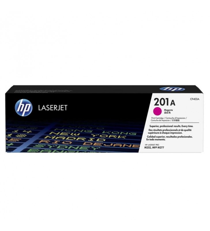 TONER MAGENTA HP CF403A JETINTELLIGENCE - Nº201A - 1400 PÁGINAS - PARA LASERJET PRO MFP M277N / M277DW / M252N