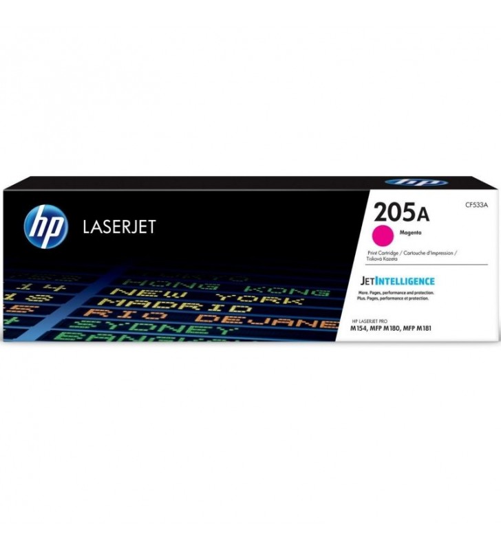 TONER HP CF533A MAGENTA - JETINTELLIGENCE - Nº 205A - 900 PÁGINAS - COMPATIBLE SEGÚN ESPECIFICACIONES