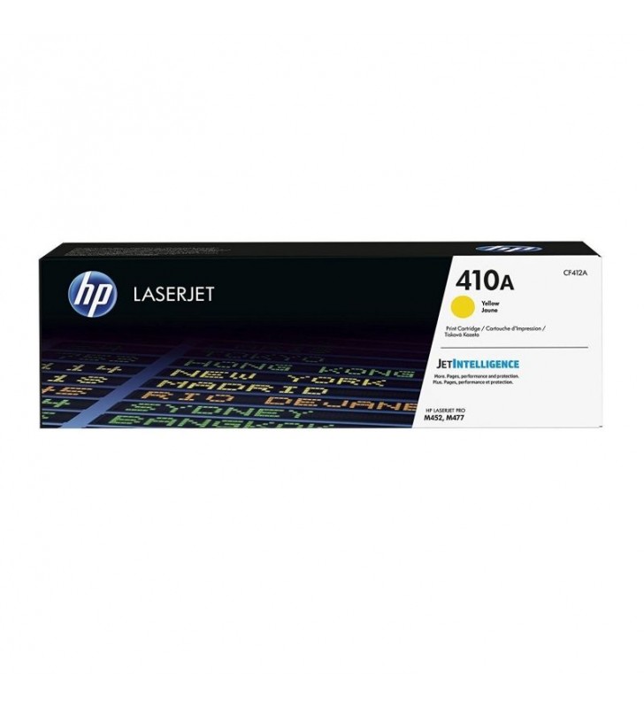 TONER AMARILLO HP CF412A JETINTELLIGENCE - Nº410A - 2300 PÁGINAS - COMPATIBLE CON LASERJET M452DN/NW / M477FDN/FDW/FNW