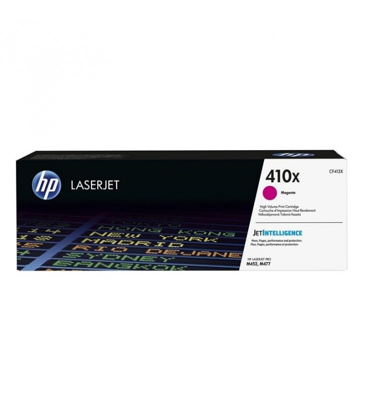 TONER MAGENTA HP CF413X - JETINTELLIGENCE - Nº410X - 5000 PÁGINAS - COMPATIBLE CON LASERJET M452DN/NW / M477FDN/FDW/FNW