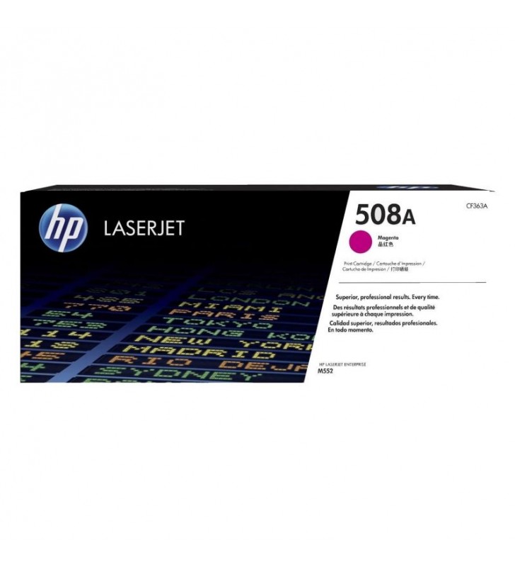 TONER MAGENTA HP CF363A JETINTELLIGENCE - Nº508A - 5000 PÁGINAS - COMPATIBLE CON M577DN / M577F / M577C