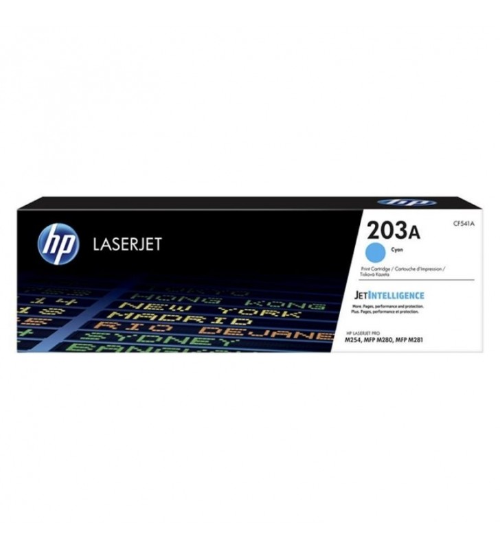 TONER CIAN HP CF541A - JETINTELLIGENCE - Nº 203A - 1300 PÁGINAS - COMPATIBLE CON LASERJET PRO M254/ MFP M280 / M281