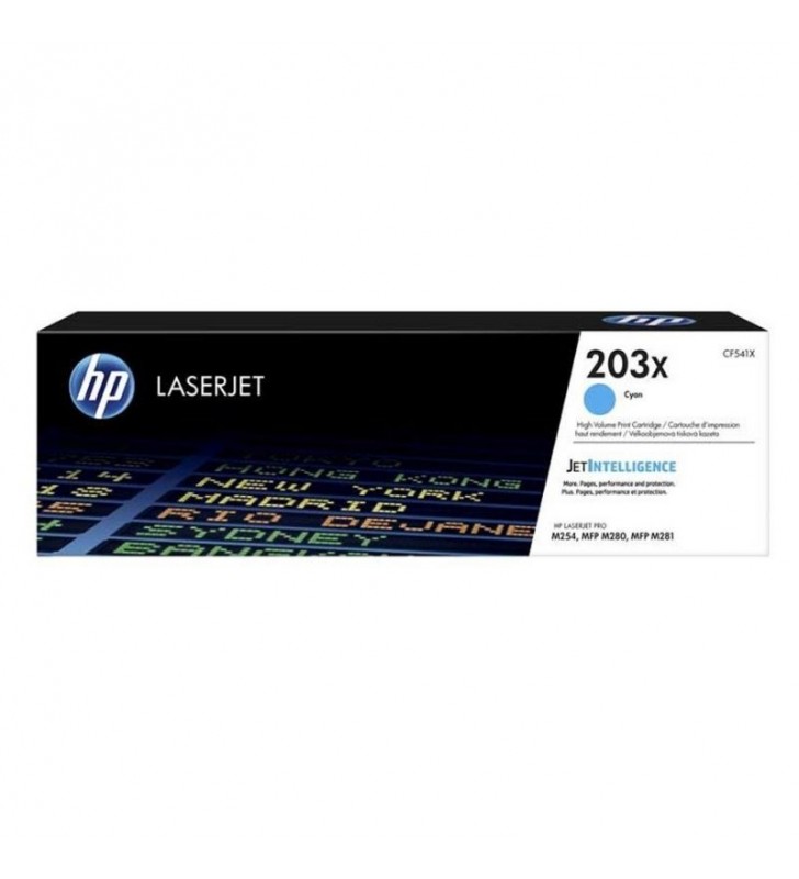 TONER CIAN HP CF541X - JETINTELLIGENCE - Nº 203X - 2500 PÁGINAS - COMPATIBLE CON LASERJET PRO M254/ MFP M280 / M281