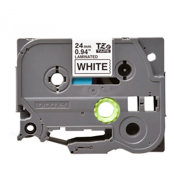 CINTA LAMINADA BROTHER TZE251 - TEXTO NEGRO SOBRE FONDO BLANCO - ANCHO 24MM - LONGITUD 8M